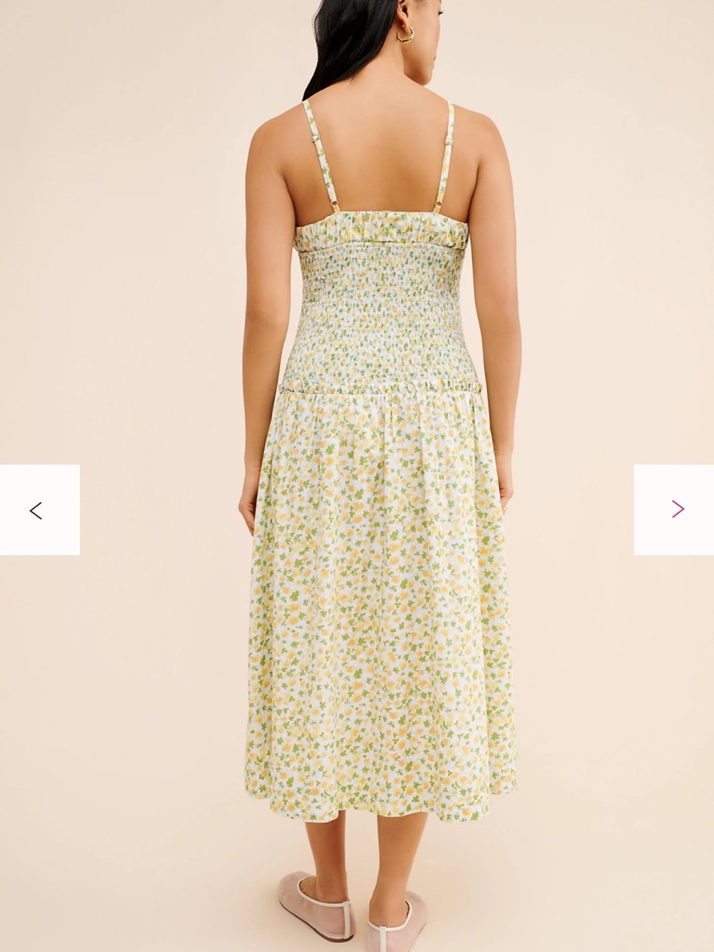 NWT FREE PEOPLE Lavender Daze Dress Green Floral Print M - Picture 4 of 12